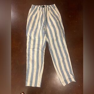 J. Crew Striped Trousers